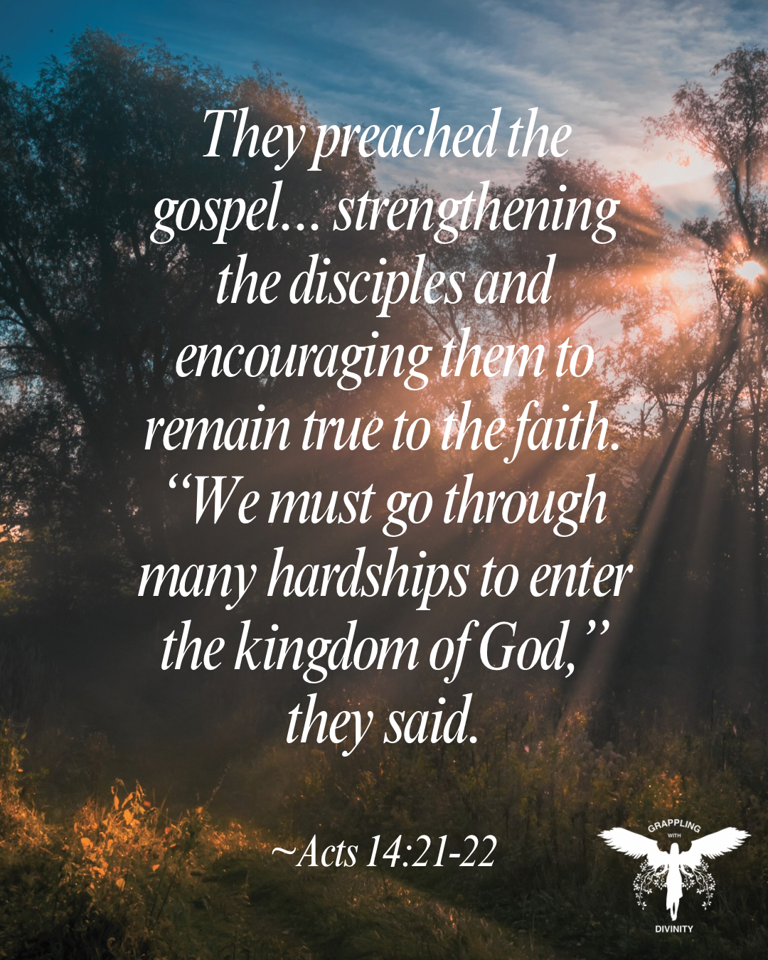 Lectio: Many Hardships