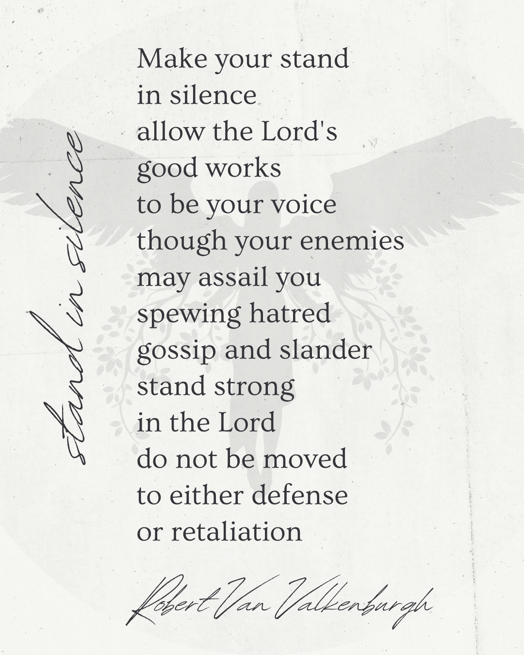 Oratio: Stand In Silence