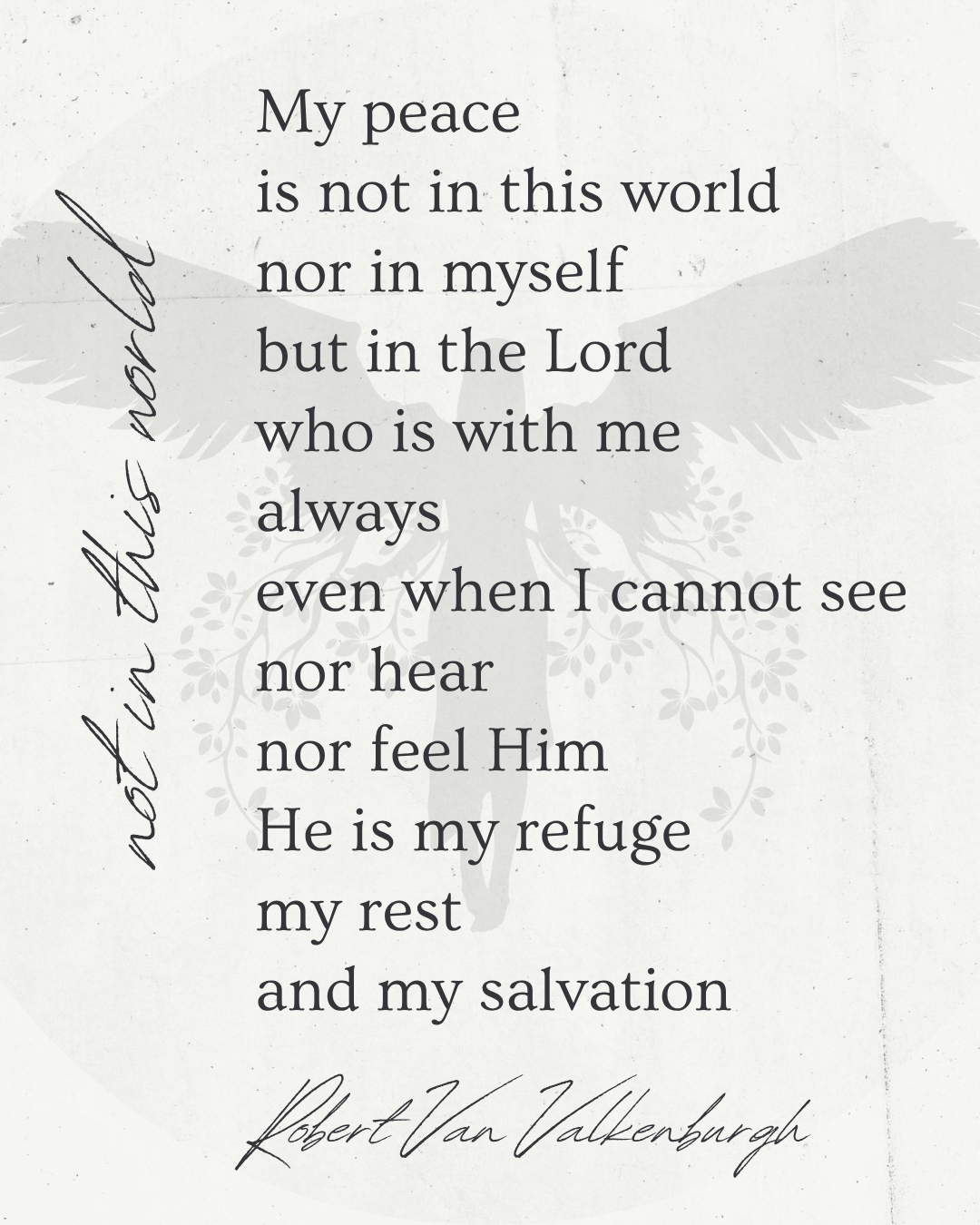 Oratio: Not In This World