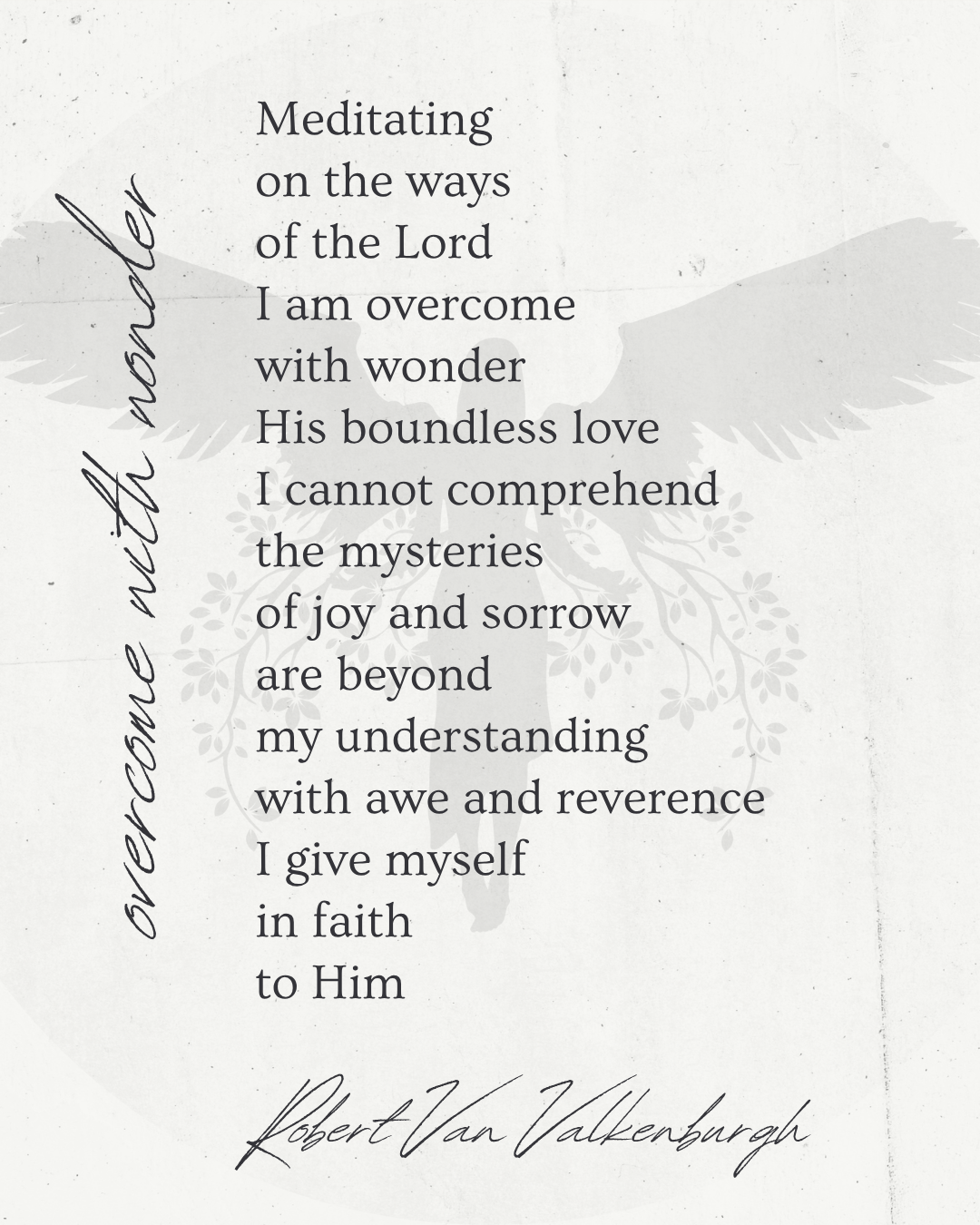 Oratio: Overcome With Wonder