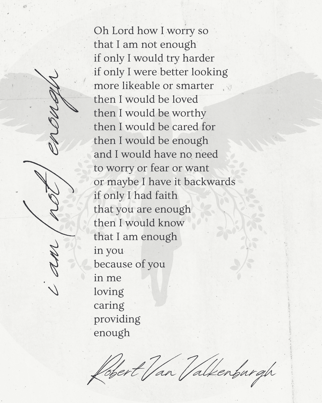 Oratio: I Am (Not) Enough