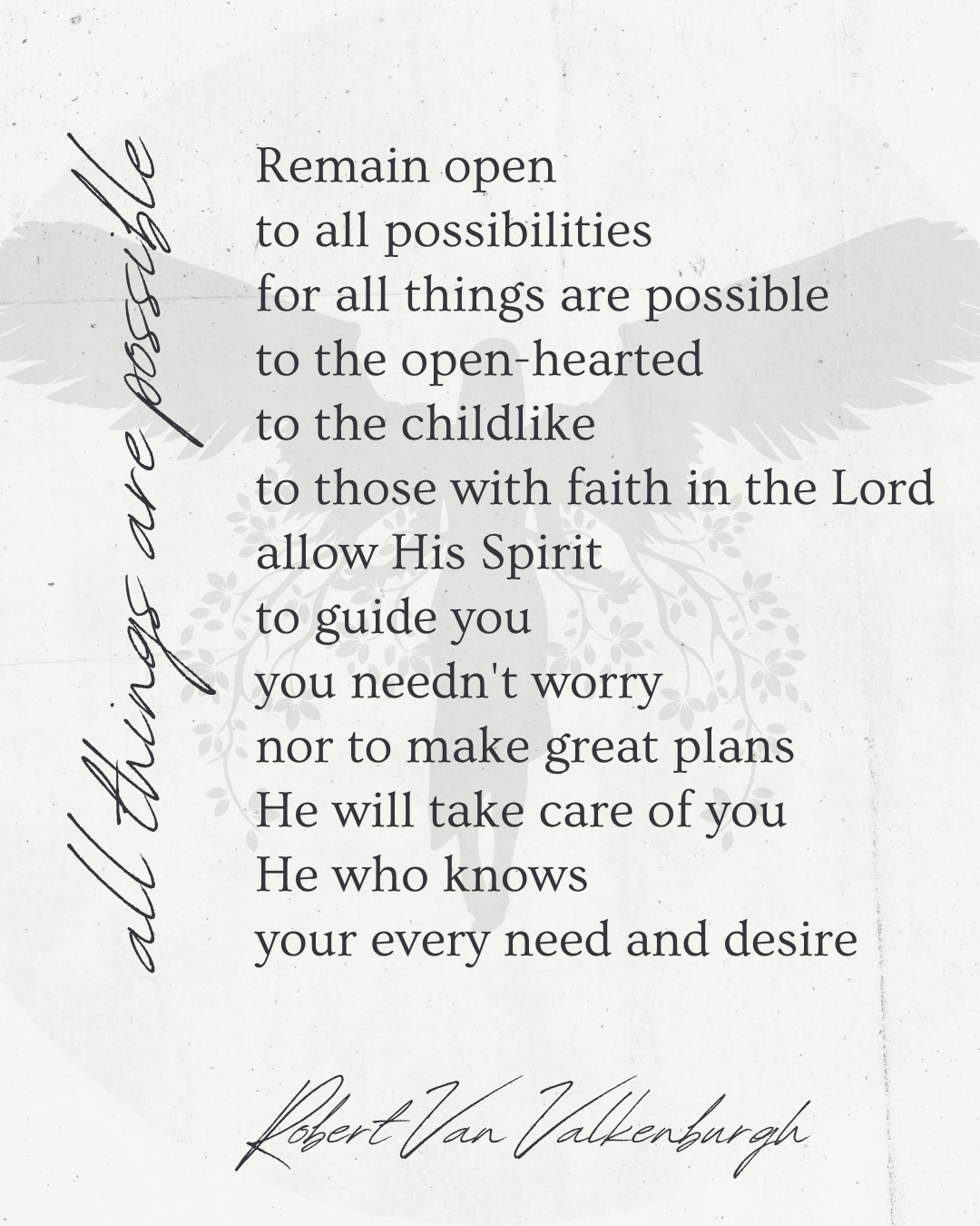 Oratio: All Things Are Possible