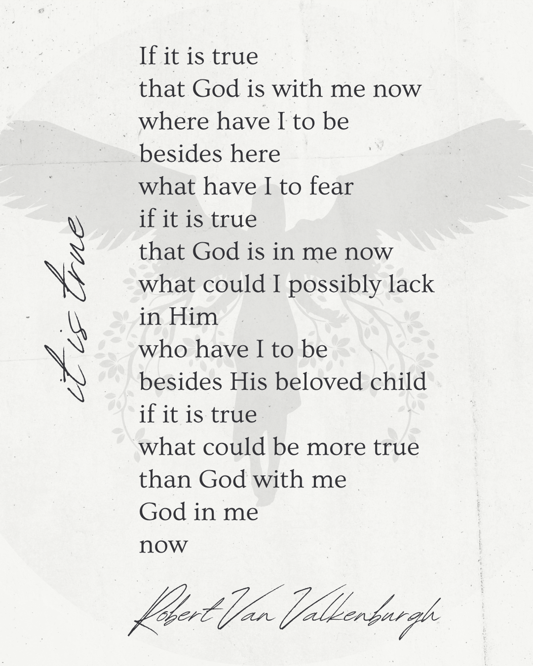 Oratio: If It Is True