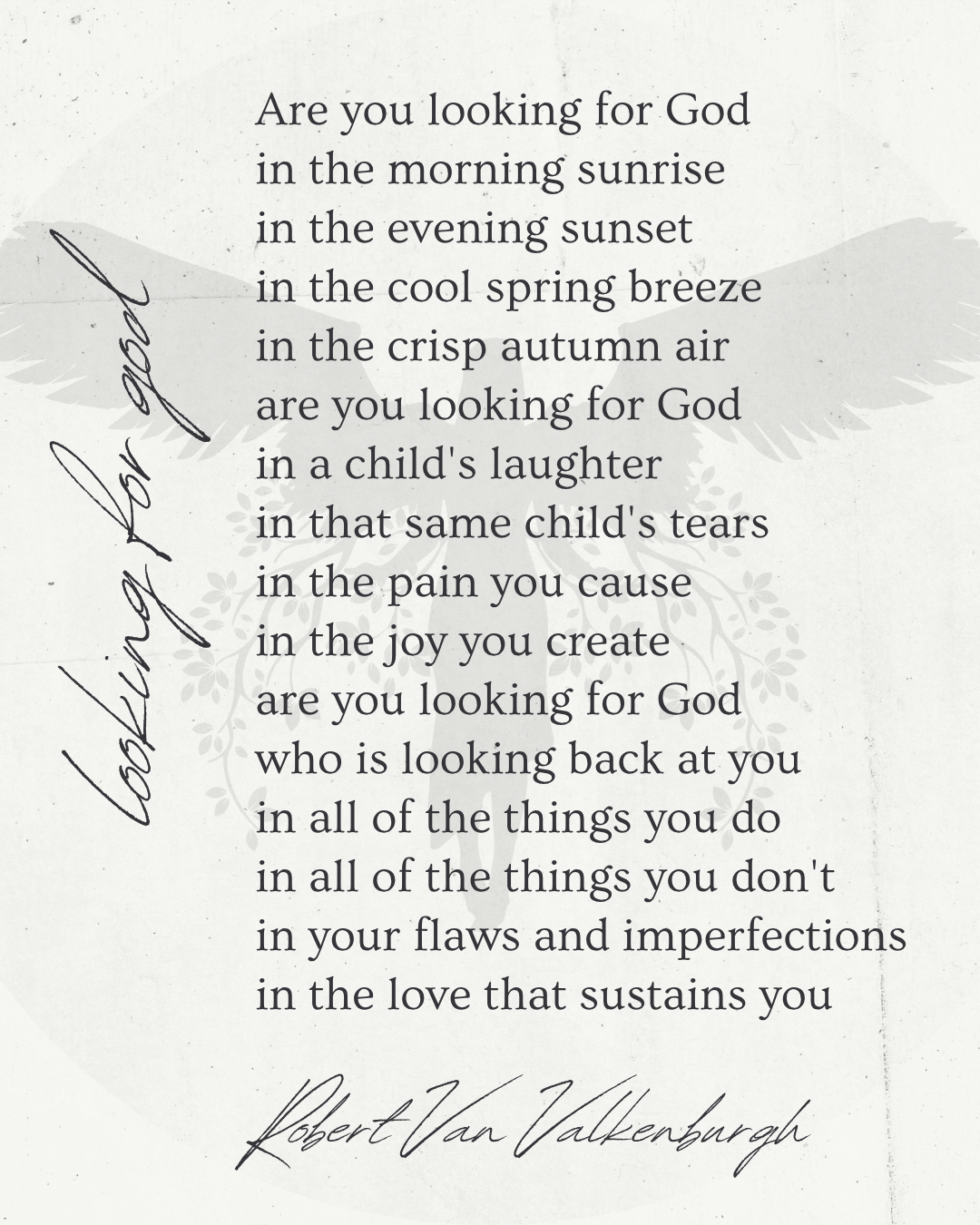 Oratio: Looking For God