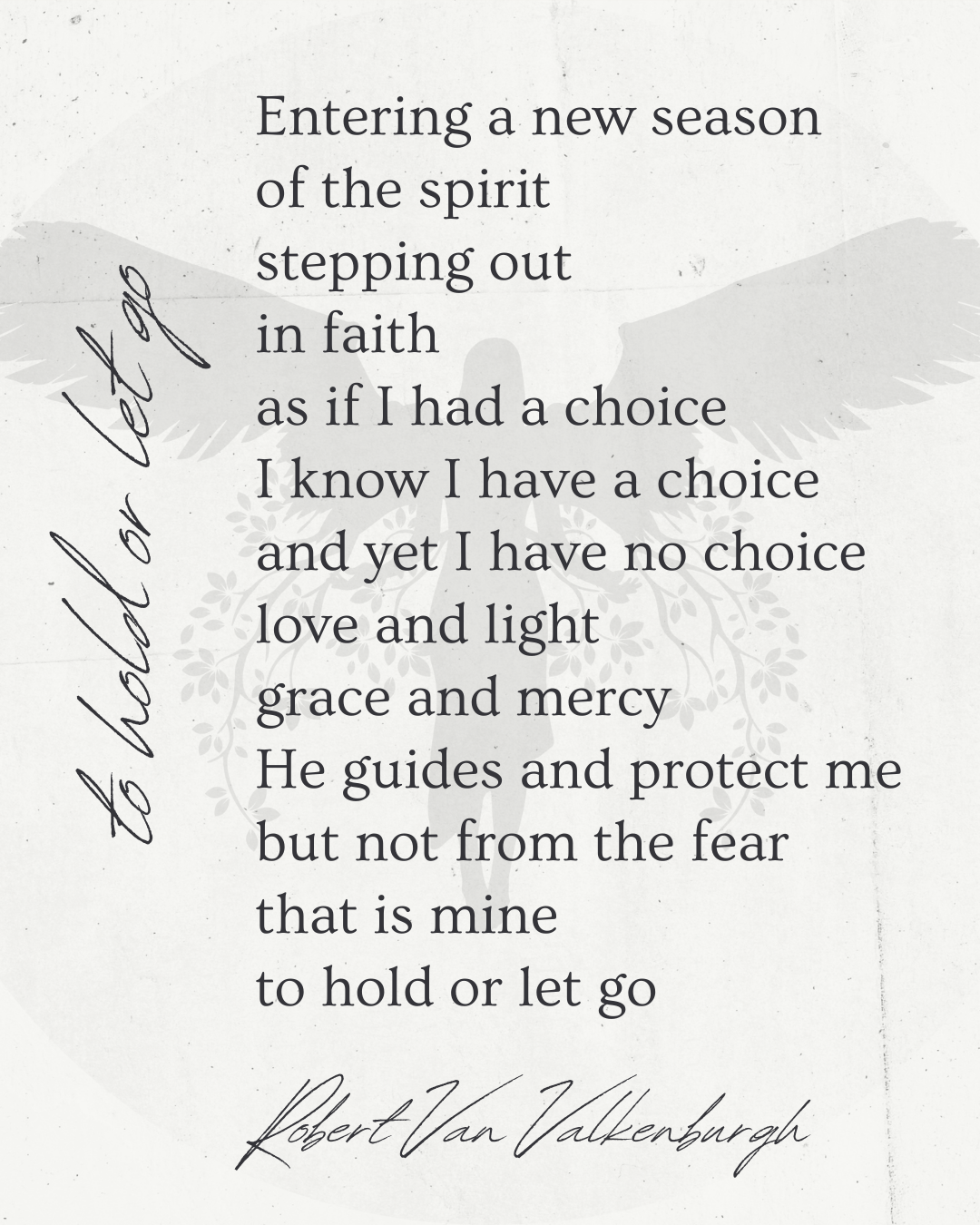 Oratio: To Hold Or Let Go