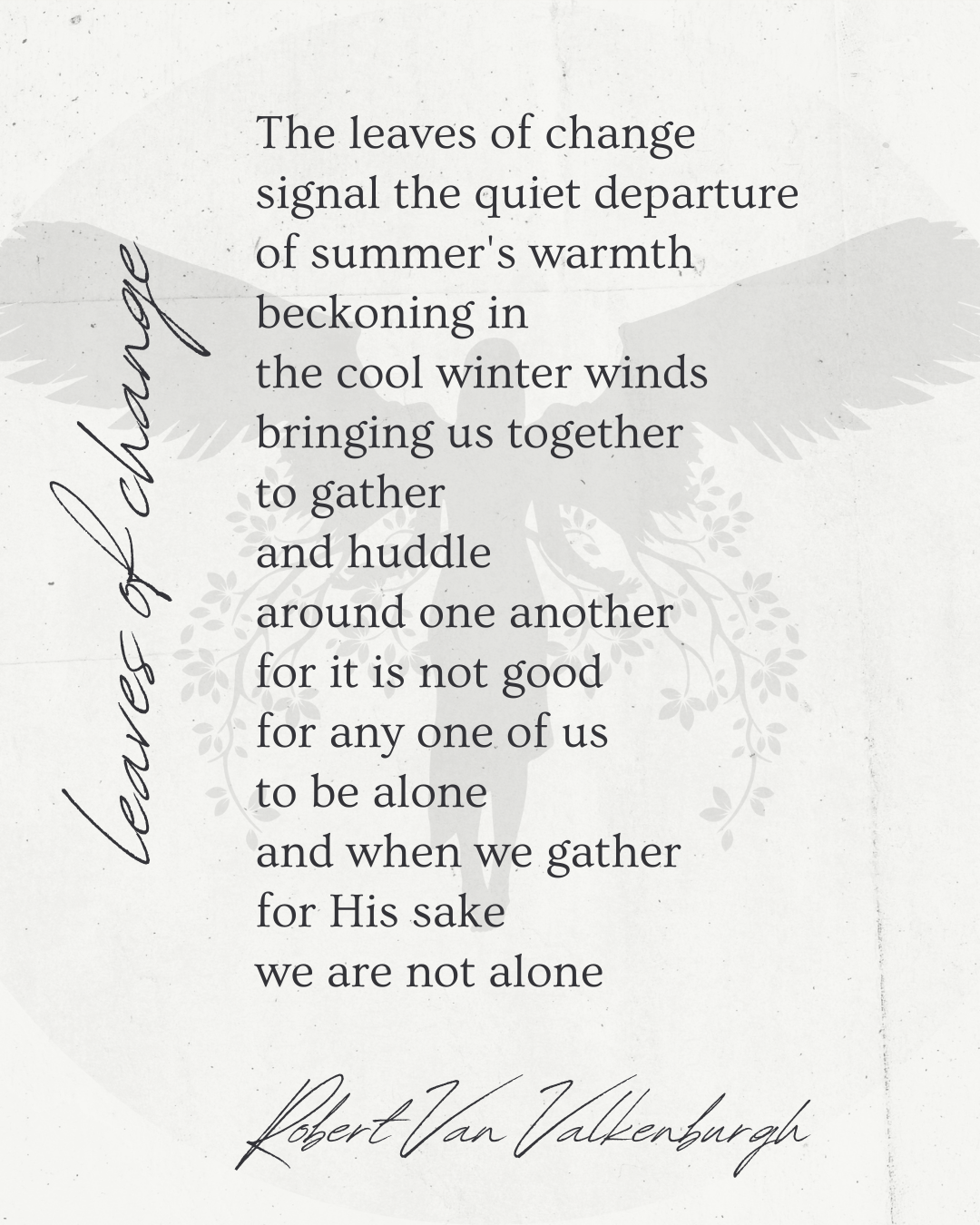 Oratio: Leaves Of Change