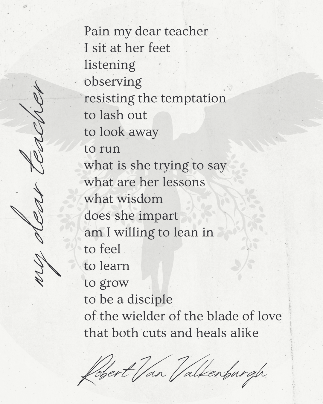 Oratio: My Dear Teacher