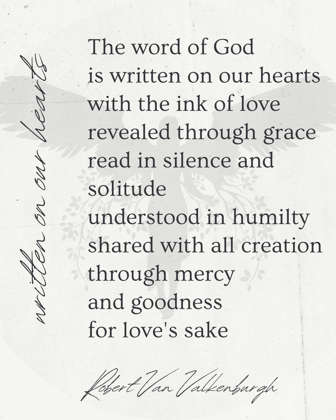 Oratio: Written On Our Hearts