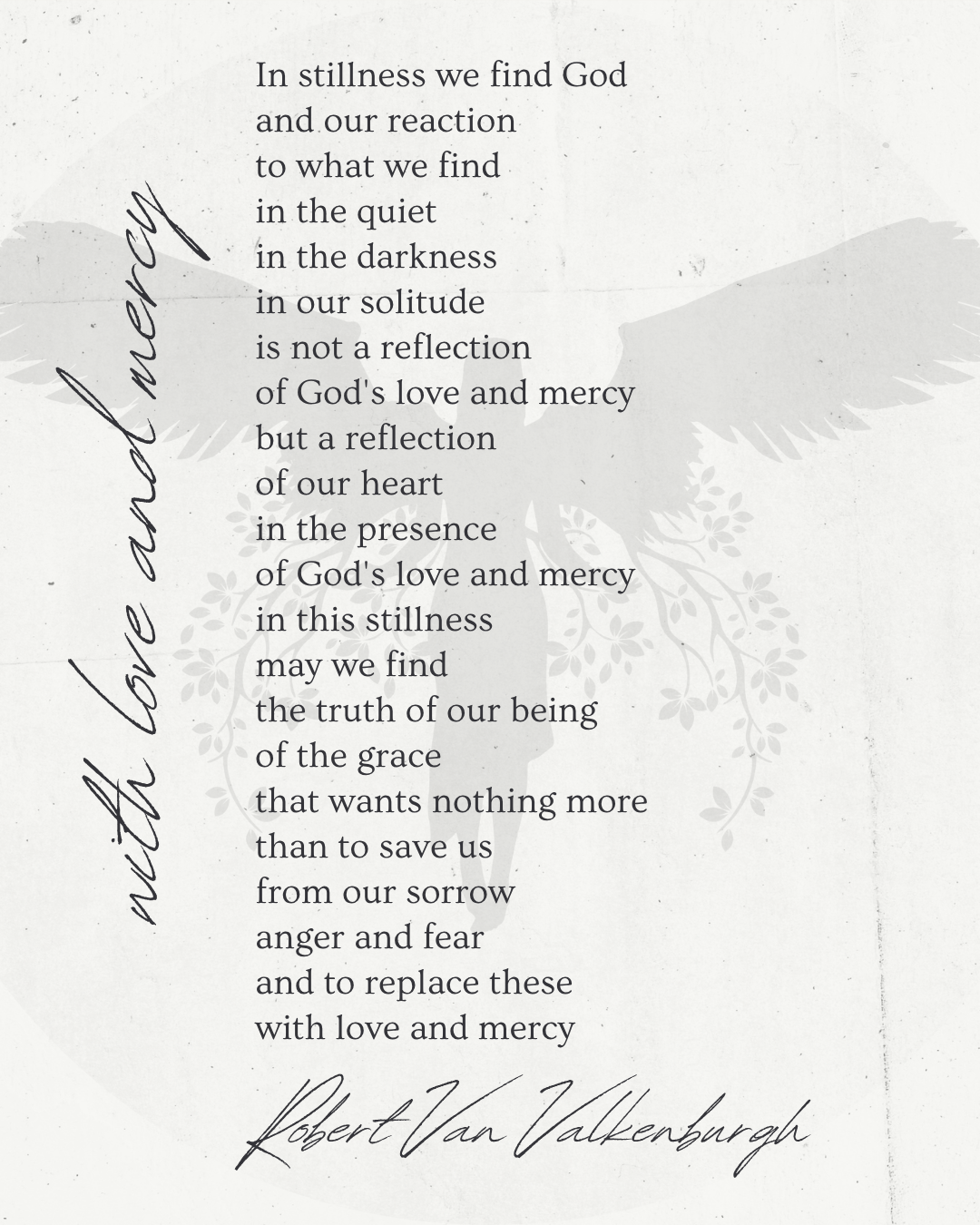 Oratio: With Love And Mercy