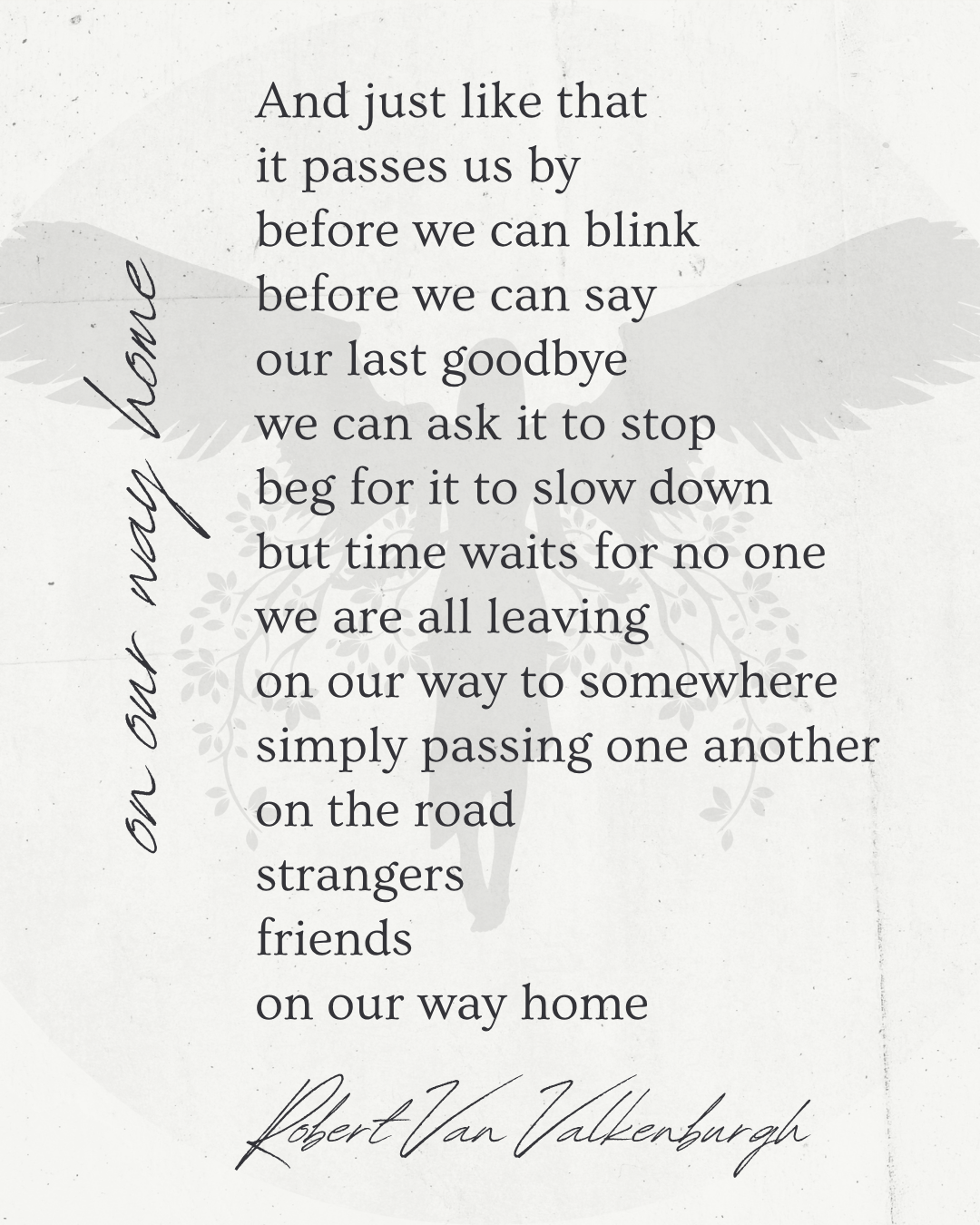 Oratio: On Our Way Home