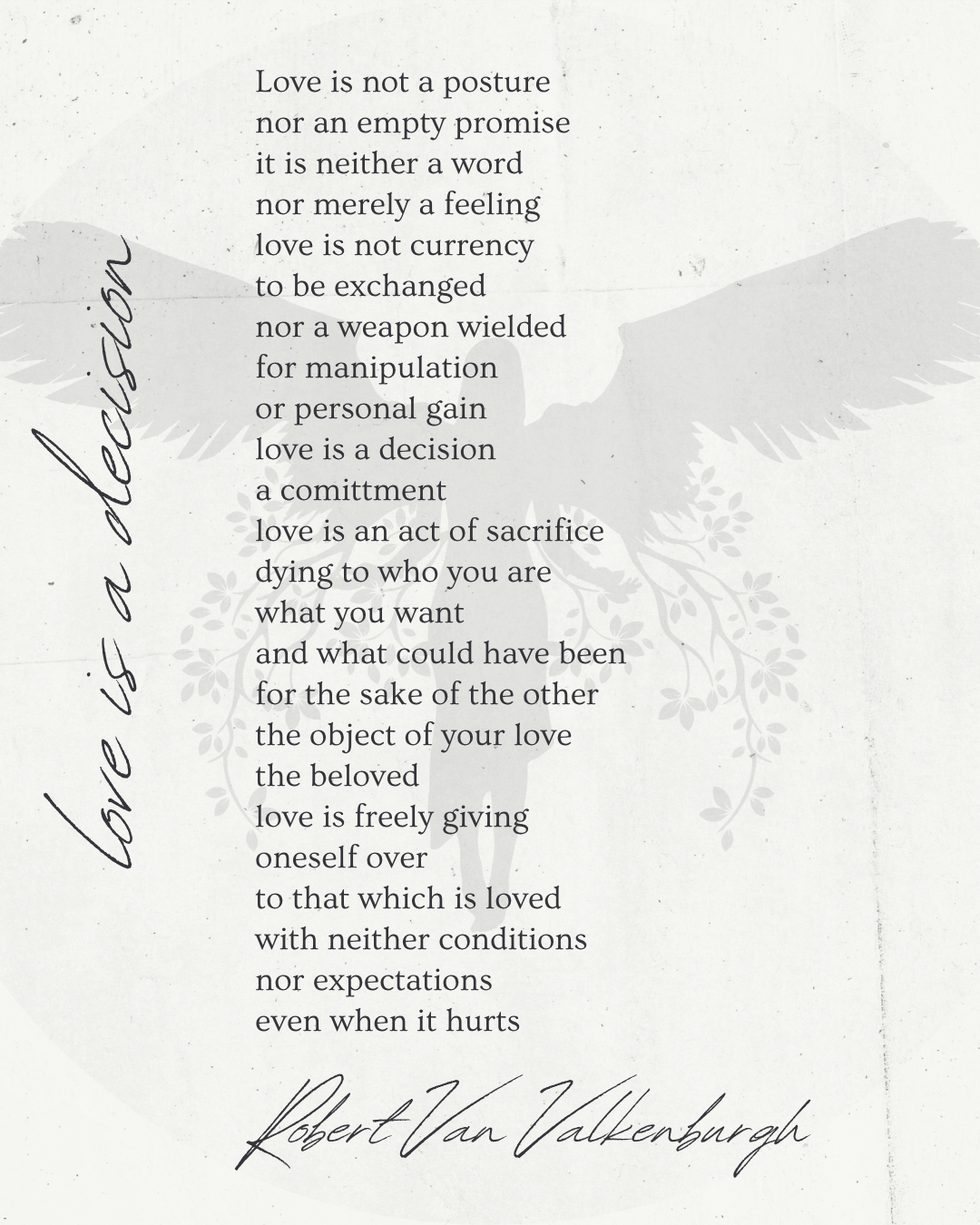 Oratio: Love Is A Decision