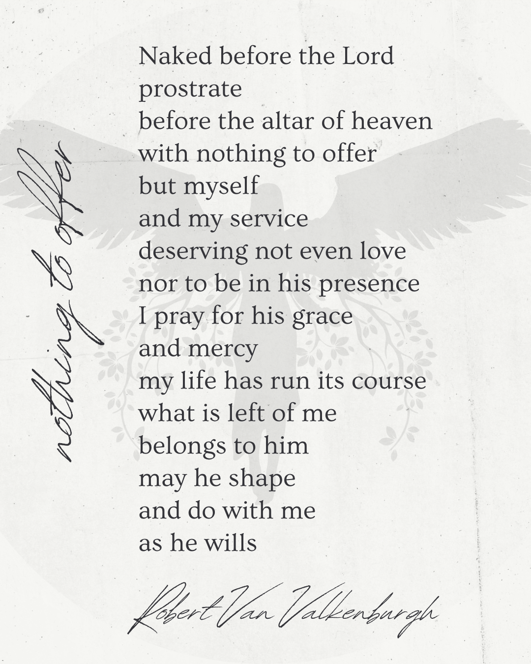 Oratio: Nothing To Offer