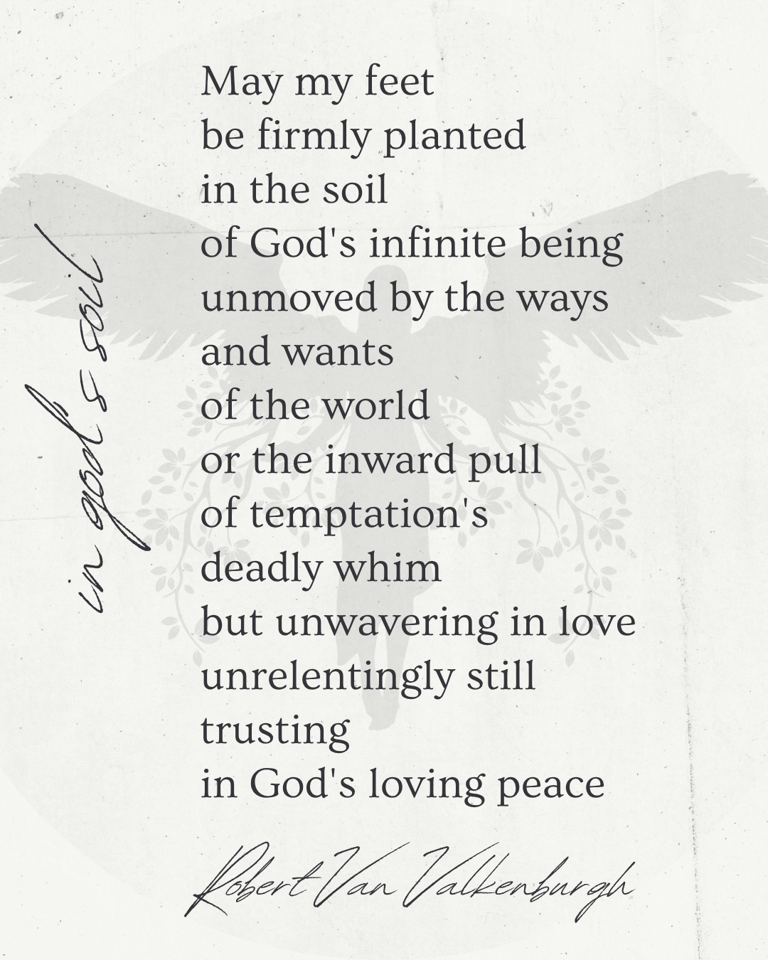 Oratio: In God’s Soil