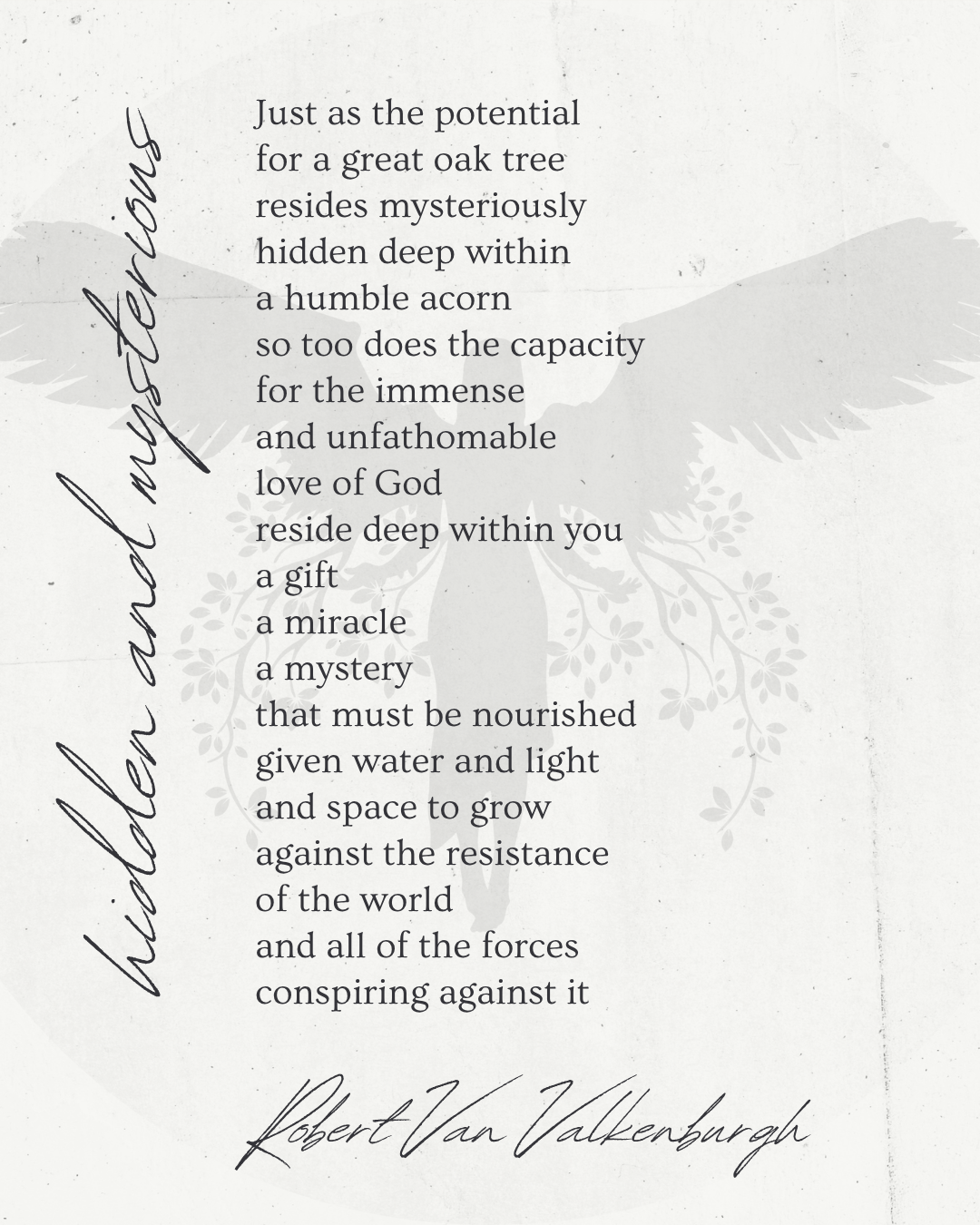 Oratio: Hidden And Mysterious