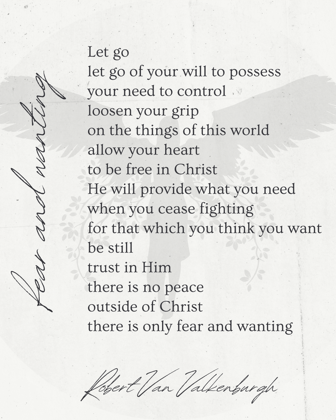 Oratio Divina: Fear And Wanting