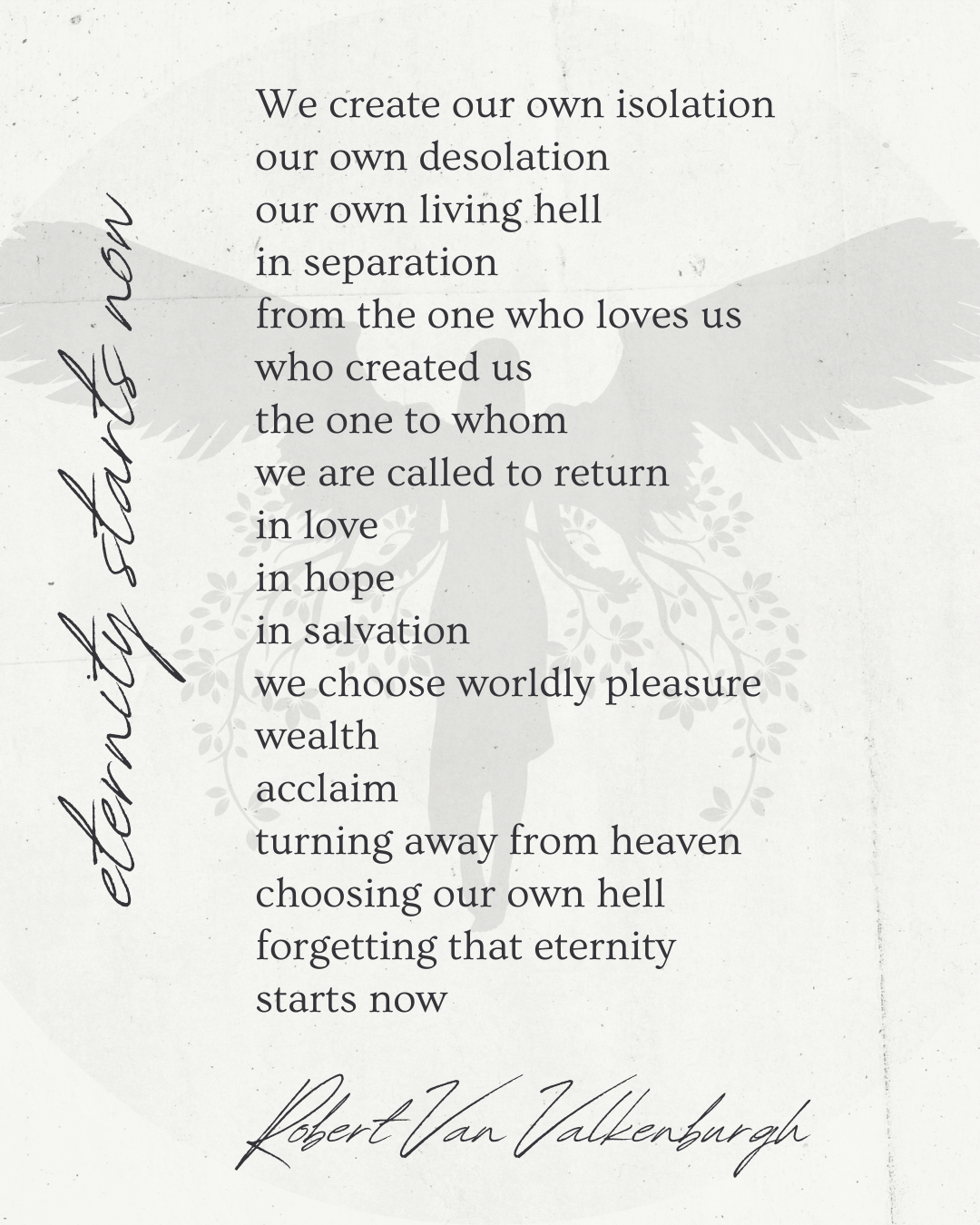 Oratio Divina: Eternity Starts Now