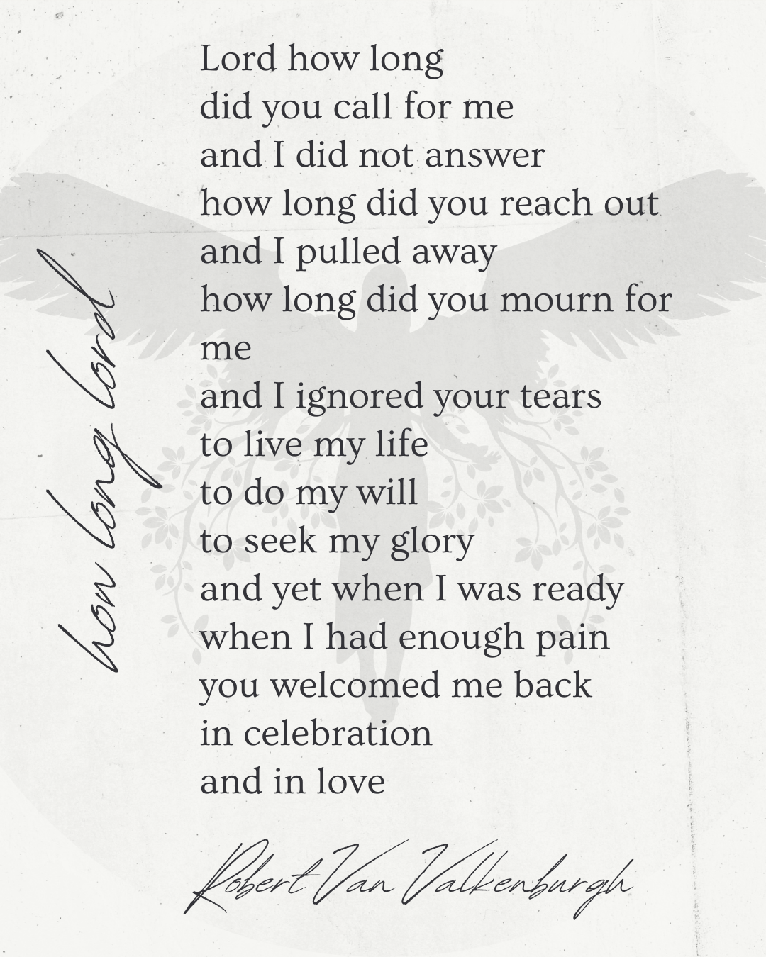 Oratio Divina: How Long Lord