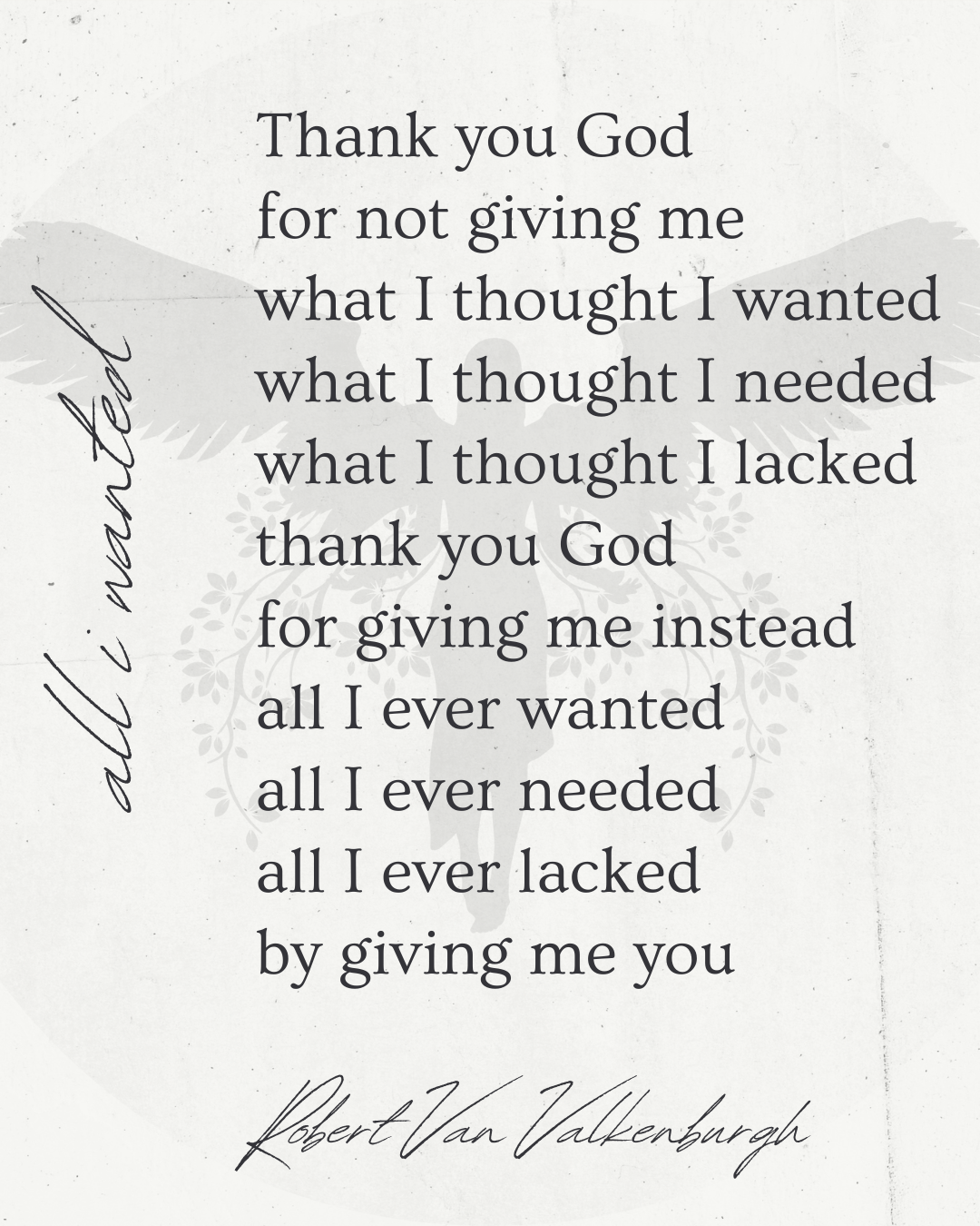 Oratio Divina: All I Wanted