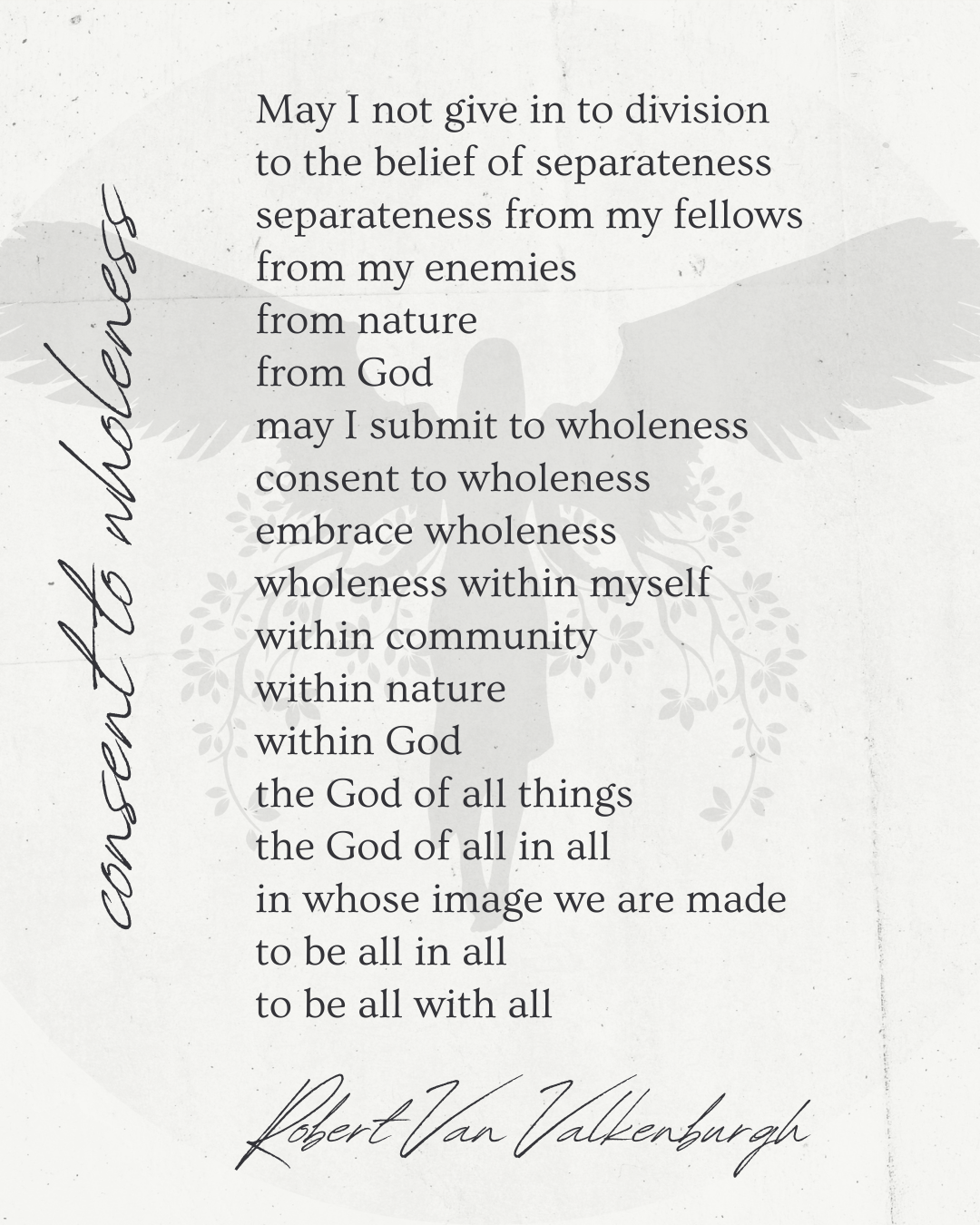 Oratio Divina: Consent To Wholeness