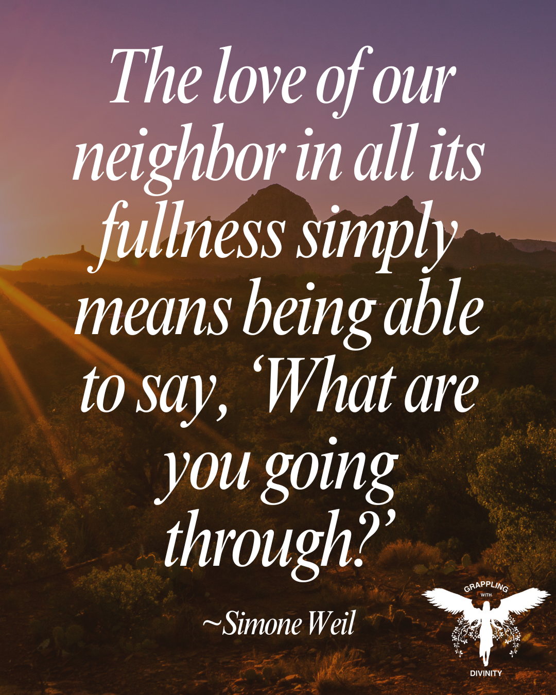 What Are You Going Through? (Lectio Divia)